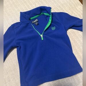 Chaps kids Royal Blue Fleece with Green Trim